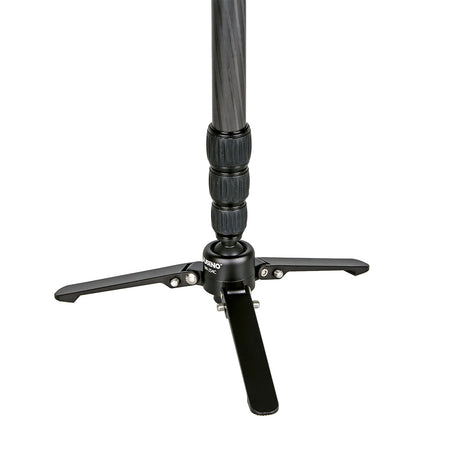JUSINO Karbon Monopod mit abnehmbarem Fuß/Tischstativ Schnelldrehverschlüsse bis 153cm/6kg VM-254C