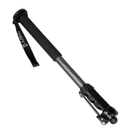JUSINO Karbon Monopod mit abnehmbarem Fuß/Tischstativ Schnelldrehverschlüsse bis 153cm/6kg VM-254C