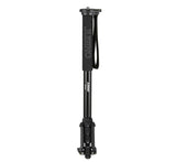 JUSINO Aluminium-Monopod mit abnehmbarem Fuß Tischstativ Schnelldrehverschlüsse bis 164cm 10kg VM-284