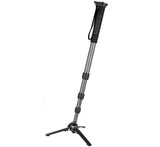 JUSINO Karbon Monopod Standspinne Tischstativ-Funktion bis 164cm 10kg Schnellspann-Clips VM-284C
