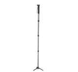 JUSINO Karbon Monopod Standspinne Tischstativ-Funktion bis 164cm 10kg Schnellspann-Clips VM-284C