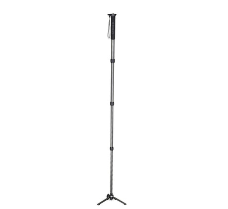 JUSINO Karbon Monopod Standspinne Tischstativ-Funktion bis 164cm 10kg Schnellspann-Clips VM-284C