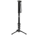 JUSINO Monopod mit abnehmbarem Fuß Tischstativ Schnellspann-Clips bis 164cm 10kg VM-284E
