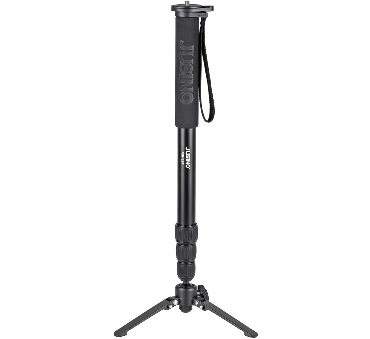 JUSINO Monopod mit abnehmbarem Fuß Tischstativ Schnelldrehverschlüsse bis 170cm 12kg VM-324