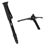 JUSINO Monopod mit abnehmbarem Fuß Tischstativ Schnelldrehverschlüsse bis 170cm 12kg VM-324