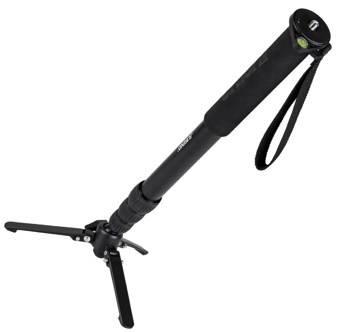 JUSINO Monopod mit abnehmbarem Fuß Tischstativ Schnelldrehverschlüsse bis 170cm 12kg VM-324