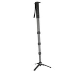 JUSINO Karbon Monopod mit abnehmbarem Fuß Tischstativ Schnelldrehverschlüsse bis 170cm 12kg VM-324C
