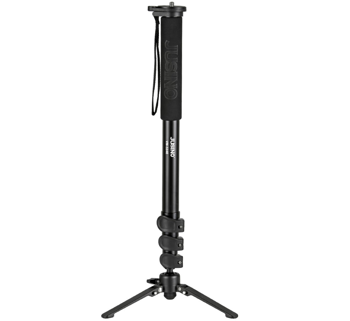 JUSINO Monopod mit abnehmbarem Fuß Tischstativ Schnellspann-Clips bis 170cm 12kg VM-324E