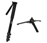 JUSINO Monopod mit abnehmbarem Fuß Tischstativ Schnellspann-Clips bis 170cm 12kg VM-324E