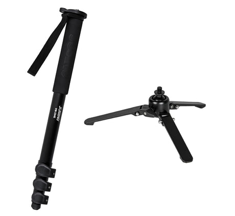 JUSINO Monopod mit abnehmbarem Fuß Tischstativ Schnellspann-Clips bis 170cm 12kg VM-324E