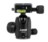 JUSINO Vielseitiges Tripod/Monopod Stativ bis 155cm Höhe/6kg + Kugelkopf BT-60 X-426