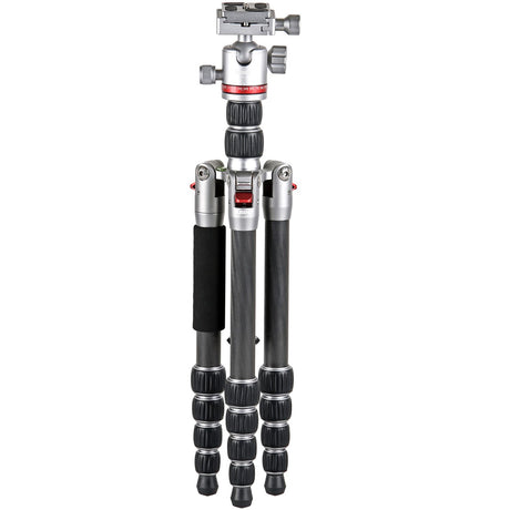 JUSINO Carbon Stativ leicht kompakt Monopod-Funktion bis 130,5cm 5kg + Kugelkopf TK-225 SC GT-30