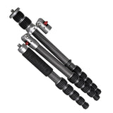 JUSINO Karbon Stativ leicht kompakt Monopod-Funktion bis 130,5cm 5kg + Kugelkopf TK-225 SC GT-30