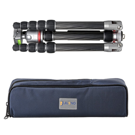 JUSINO Carbon Stativ leicht kompakt Monopod-Funktion bis 130,5cm 5kg + Kugelkopf TK-225 SC GT-30
