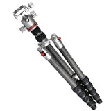 JUSINO Karbon Stativ leicht kompakt Monopod-Funktion bis 130,5cm 5kg + Kugelkopf TK-225 SC GT-30