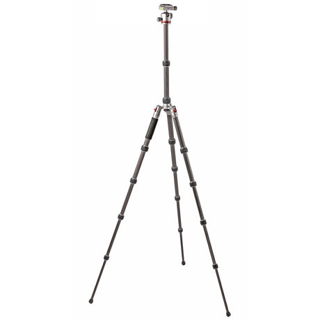 JUSINO Carbon Stativ leicht kompakt Monopod-Funktion bis 130,5cm 5kg + Kugelkopf TK-225 SC GT-30