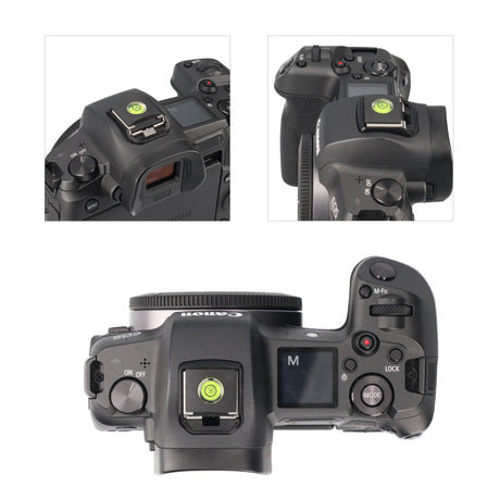 Blitzschuhabdeckung mit Dosenlibelle für Standard-Blitzschuh Blitzabdeckung + Wasserwaage S7