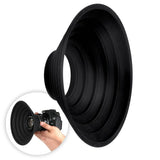 Anti-Reflex Fenster-Lichtschutz aus Silikon für Kameraobjektive – Reflexionsfreie Glasfotografie