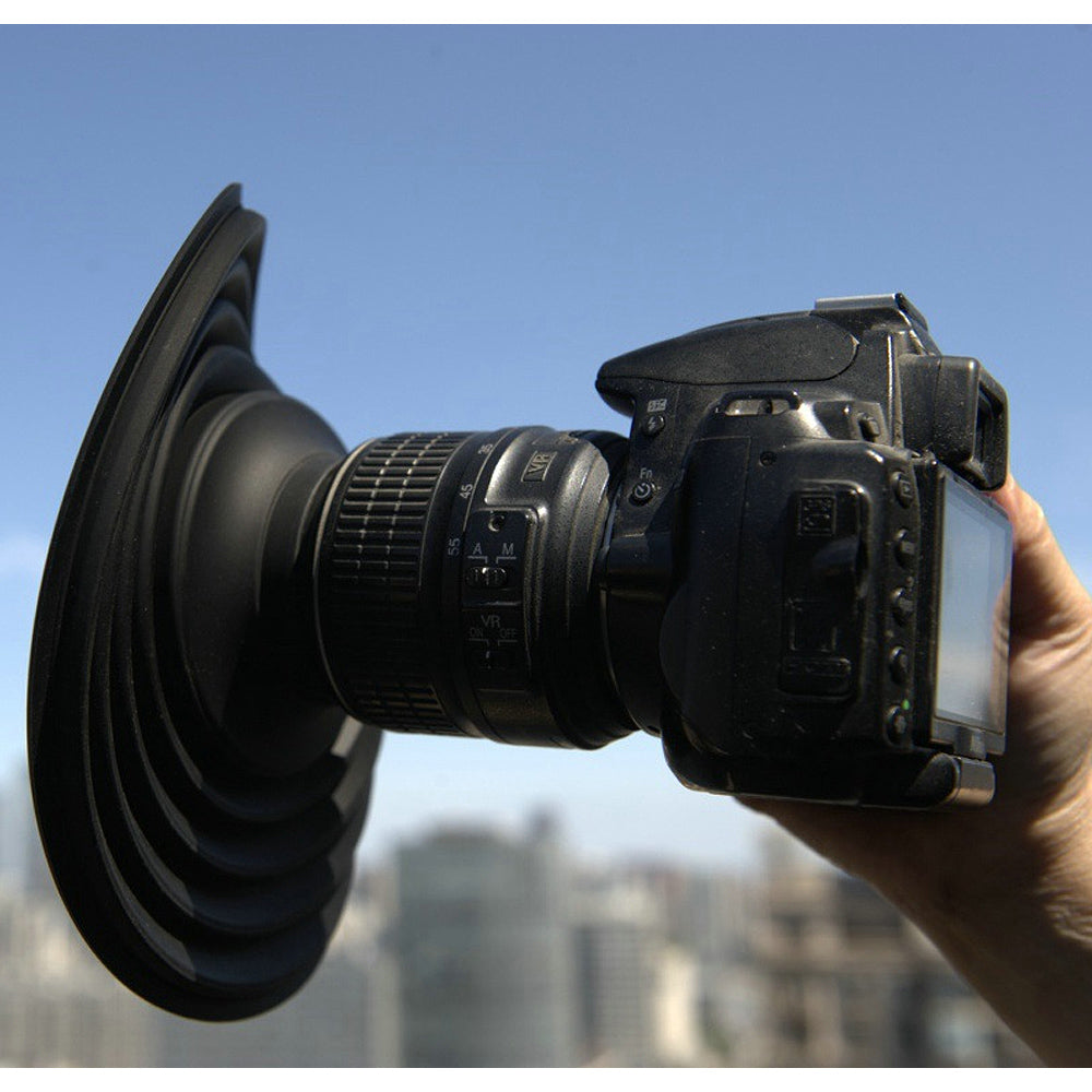 Anti-Reflex Fenster-Lichtschutz aus Silikon für Kameraobjektive – Reflexionsfreie Glasfotografie