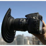 Anti-Reflex Fenster-Lichtschutz aus Silikon für Kameraobjektive – Reflexionsfreie Glasfotografie