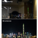 Anti-Reflex Fenster-Lichtschutz aus Silikon für Kameraobjektive – Reflexionsfreie Glasfotografie