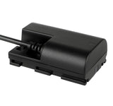 DC-Coupler für Canon EOS mit LP-E6 ähnlich wie DR-E6 Akku-Dummy für permanente Stromversorgung über z.B. V-Mount Akku