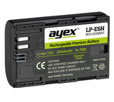 LP-E6N Akku 2er Set für zB Canon EOS R 5D Mark IV 6D Mark II 7D Mark II 80D 90D 2040mAh