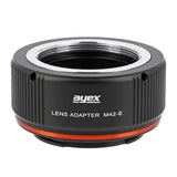 ayex Objektivadapter für M42 Objektive an Sony Alpha E-Mount Kameras M42-E