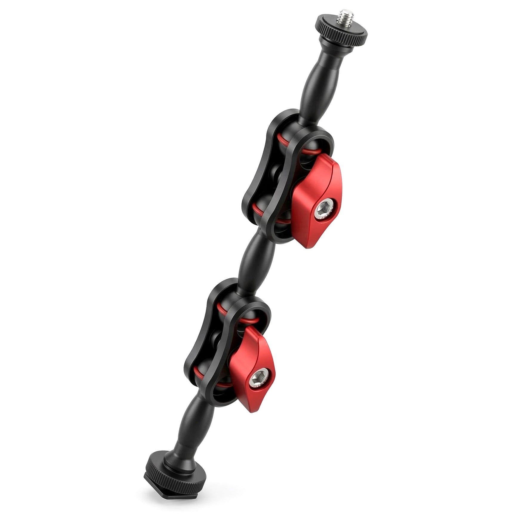 ayex Magic Arm 220mm Doppel Gelenkarm mit 1/4 Zoll Schraube verstellbarer Kamera Zubehör Arm für LED Licht, Monitor, Mikrofon