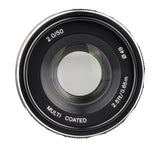 Meike 50mm F2.0 Objektiv multicoated für Fujifilm X-Mount