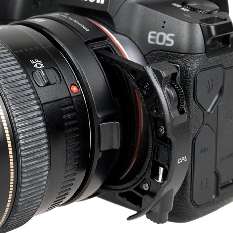Meike CPL-Filter Drop-In-Filter für Drop-In Objektivadapter (EOS-R auf EF/EF-S Objektiv)
