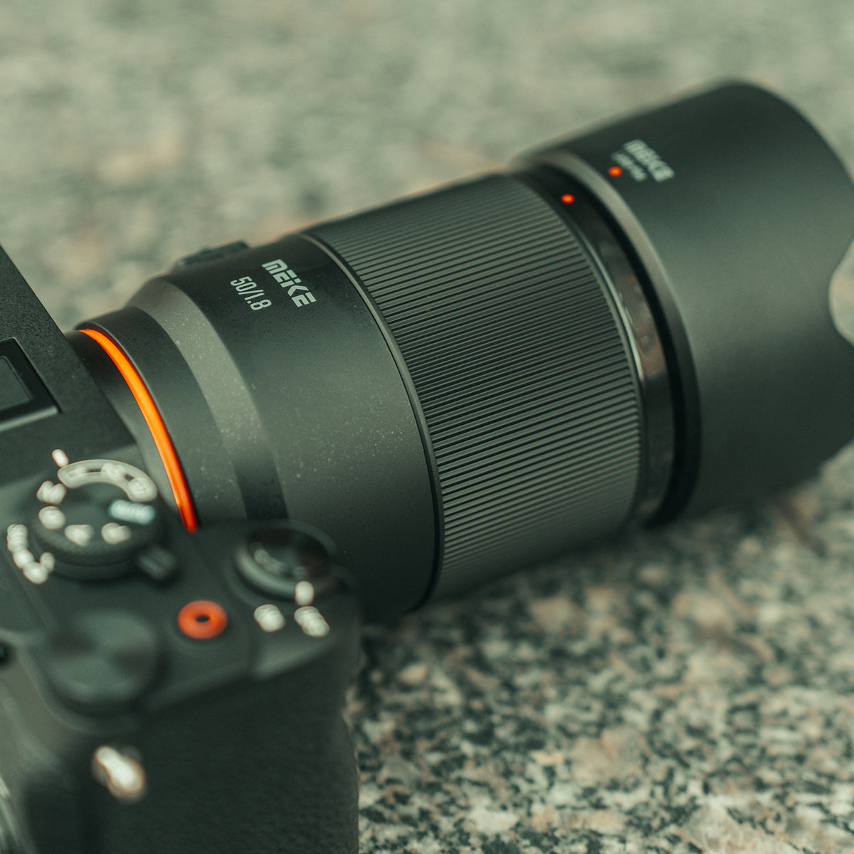 Meike Vollformat Objektiv 50mm F1.8 AF STM Autofokus Portrait für Panasonic L-Mount