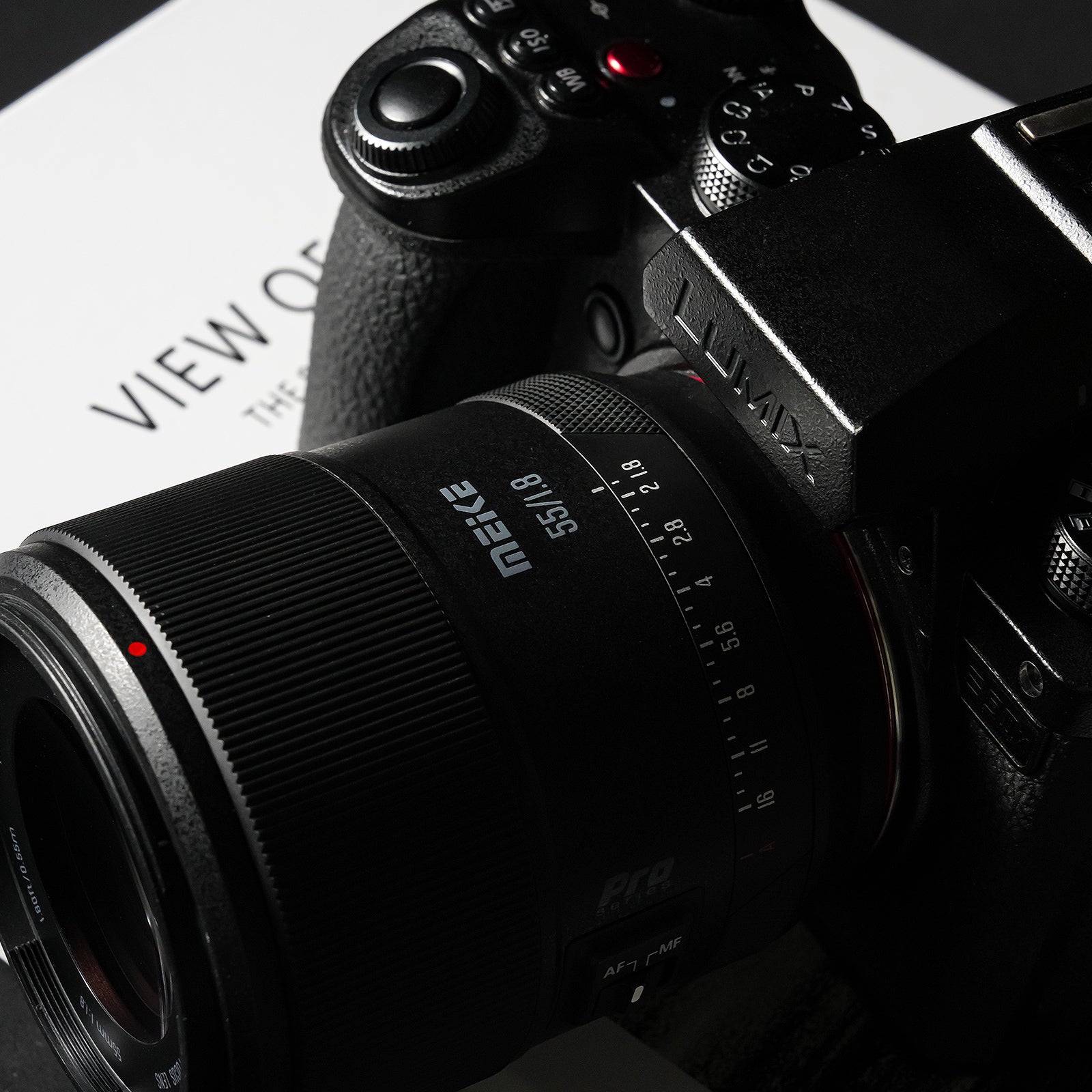 Meike 55mm F1.8 AF Pro STM Autofokus Vollformat Objektiv Portrait kompatibel mit Panasonic L Mount