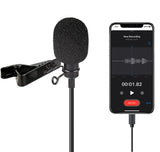 Lavalier-Mikrofon mit USB-C z.B. für Android-Geräte PCs perfekt für Interviews Livestreams LV-1