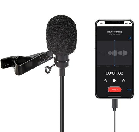 Lavalier-Mikrofon mit USB-C z.B. für Android-Geräte PCs perfekt für Interviews Livestreams LV-1