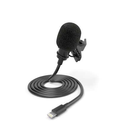 Lavalier Mikrofon für iPhone iPad Windschutz & Klemme perfekt für Interviews Livestreams Lightning
