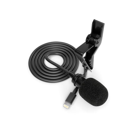 Lavalier Mikrofon für iPhone iPad Windschutz & Klemme perfekt für Interviews Livestreams Lightning