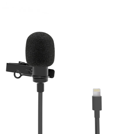 Lavalier Mikrofon für iPhone iPad Windschutz & Klemme perfekt für Interviews Livestreams Lightning