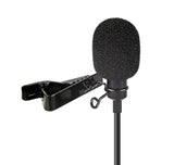 Profi Lavalier-Mikrofon mit Windschutz & Klemme Universal einsetzbar für Interviews Livestreams