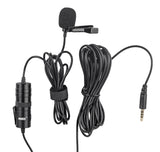 Profi Lavalier-Mikrofon mit Windschutz & Klemme Universal einsetzbar für Interviews Livestreams