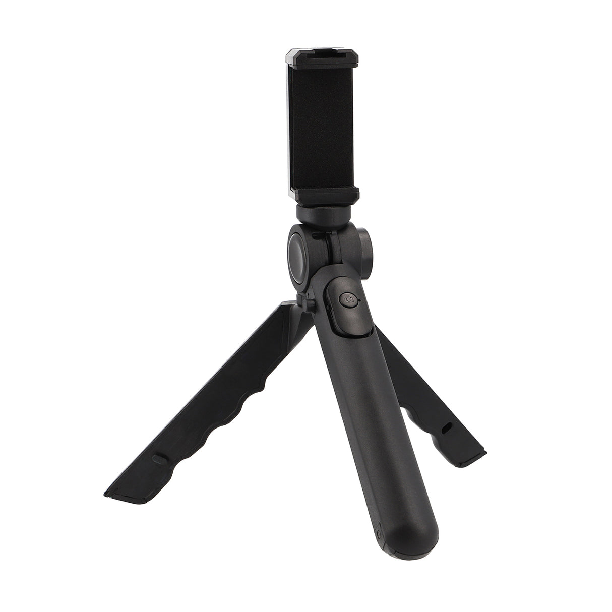 Klapbares 2-in-1 Tischstativ & Selfie-Stick mit Smartphone-Halter und Bluetooth-Auslöser