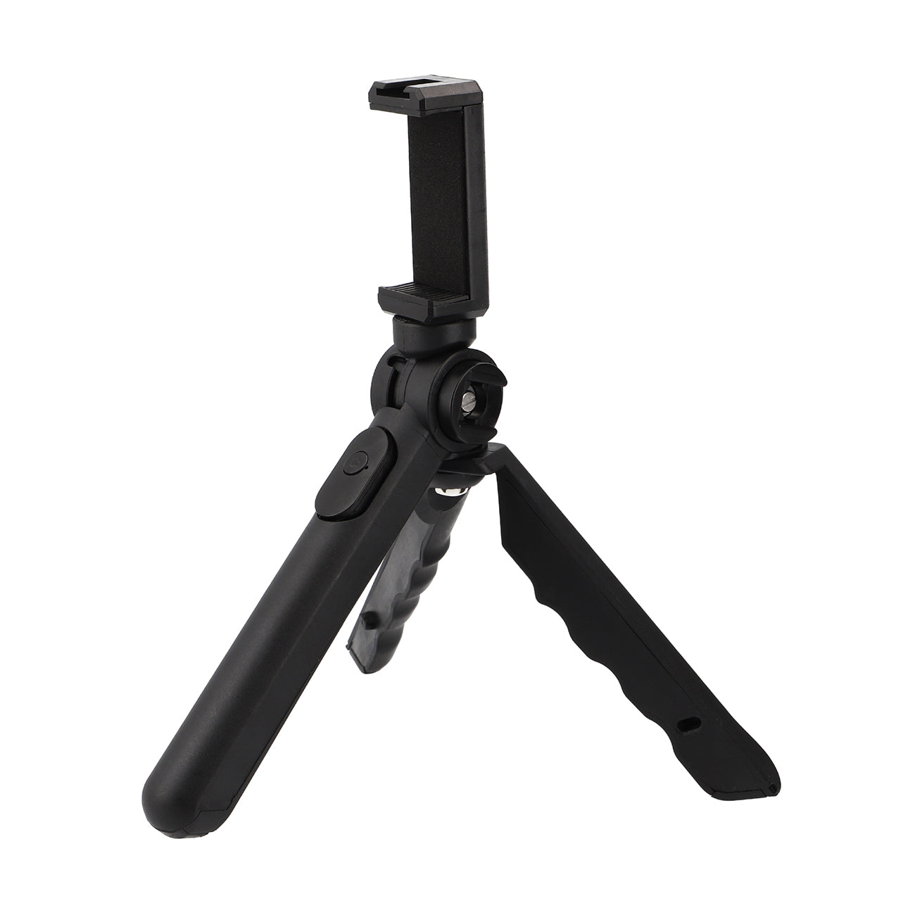 Klapbares 2-in-1 Tischstativ & Selfie-Stick mit Smartphone-Halter und Bluetooth-Auslöser