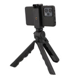 Klapbares 2-in-1 Tischstativ & Selfie-Stick mit Smartphone-Halter und Bluetooth-Auslöser