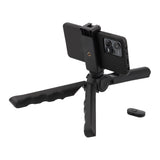 Klapbares 2-in-1 Tischstativ & Selfie-Stick mit Smartphone-Halter und Bluetooth-Auslöser