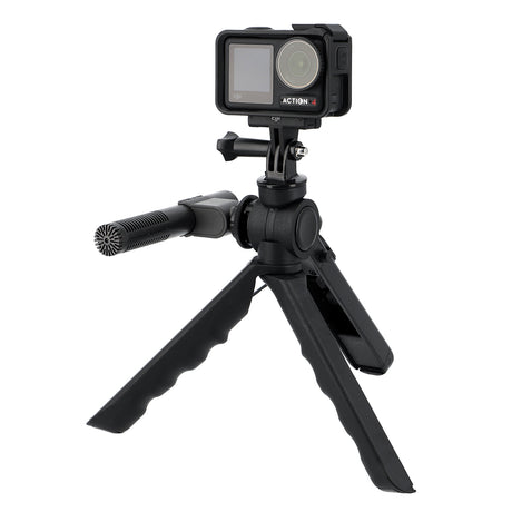 Klapbares 2-in-1 Tischstativ & Selfie-Stick mit Smartphone-Halter und Bluetooth-Auslöser