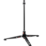 JUSINO Leichtes Karbon-Monopod bis 140cm/18kg ausklappbare Standspinne Kugelgelenk Tischstativ-Funktion