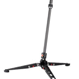 JUSINO Leichtes Karbon-Monopod bis 140cm/18kg ausklappbare Standspinne Kugelgelenk Tischstativ-Funktion