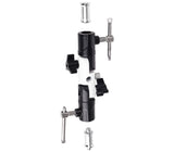 ayex Zubehör-Neiger mit 2-fach Neigung Spigotanschluss 1/4" 3/8" Gewinde Schirmhalterung GP-27