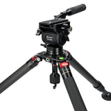 JUSINO Karbon Profi Videostativ & Kugelkopf Perfekt für Vogelaufnahmen 152,5cm 18Kg belastbar