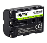 NP-FM500H Akku 2er Set für Sony Alpha Kameras zB SLT-A99 II A77 A100 A560 A700 A850 A900 2040mAh